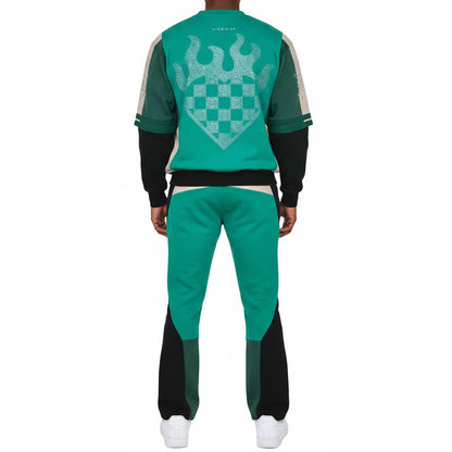 Heart check crew set Green by Vie+Riche
 - 2