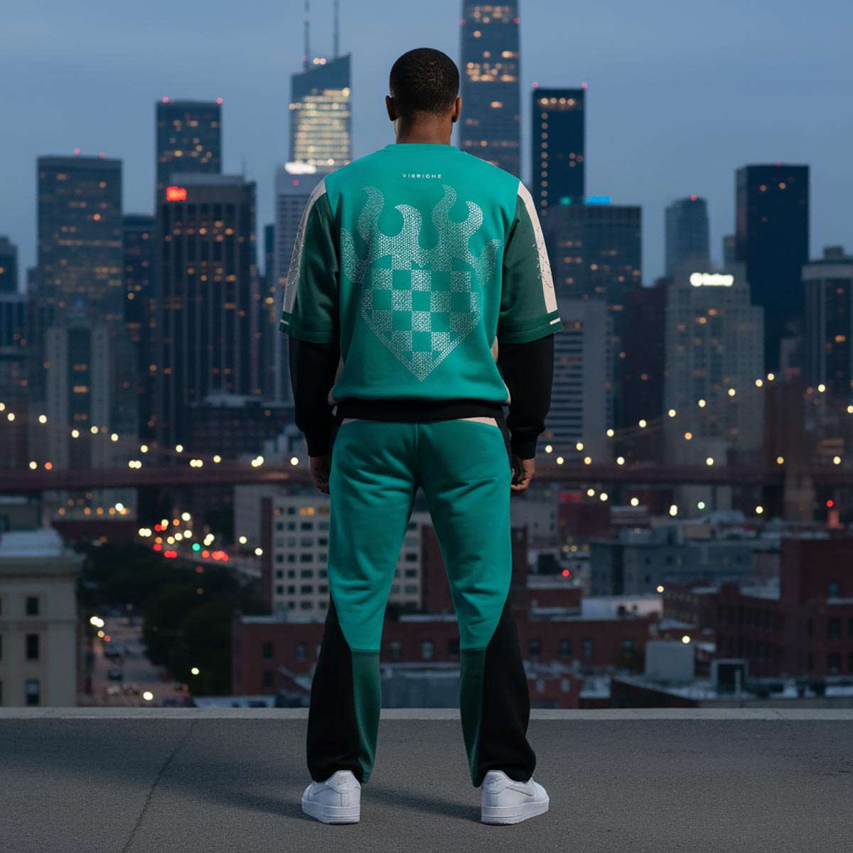 Heart check crew set Green by Vie+Riche
 - 6