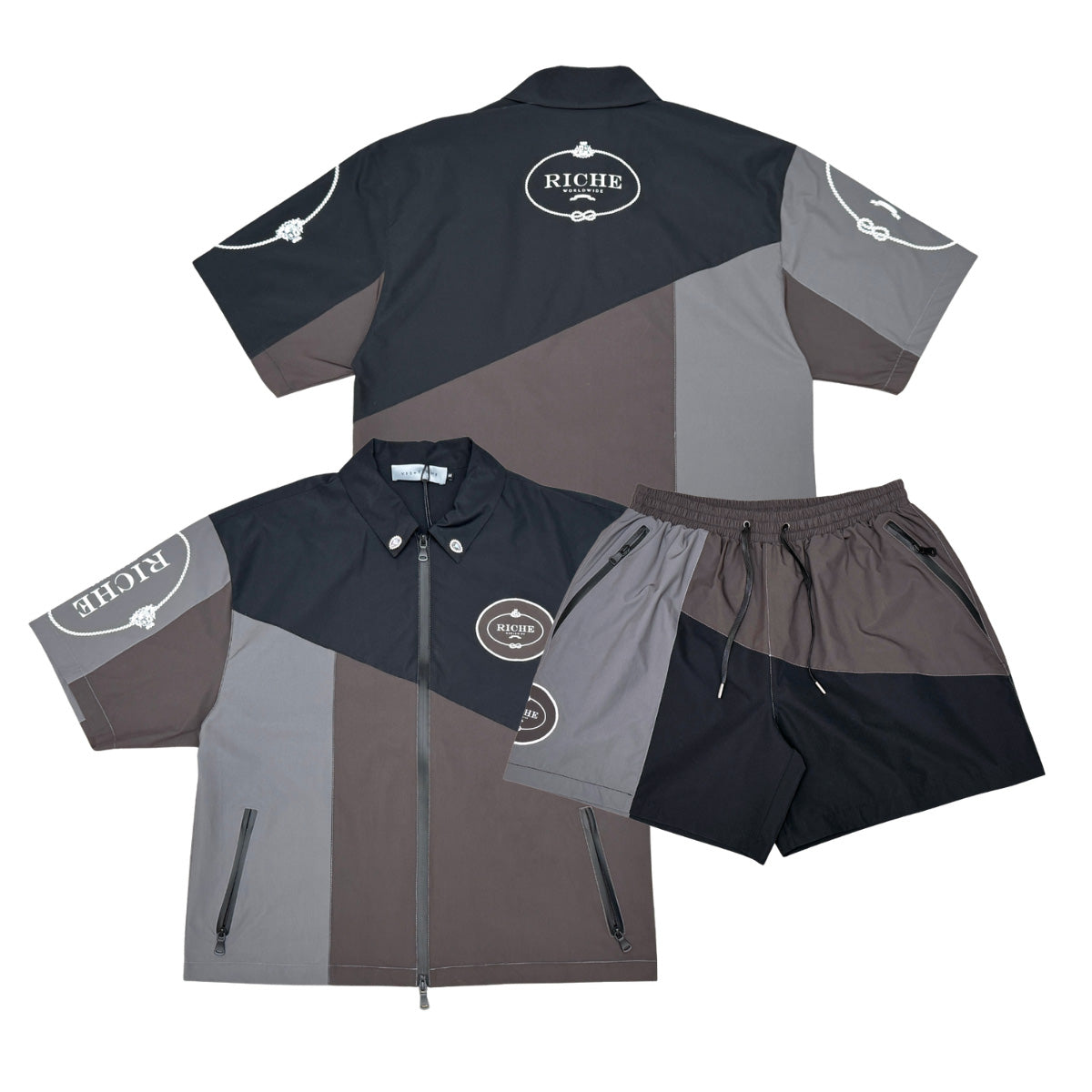 Monoblock jacket short set by Vie+Riche, view 3