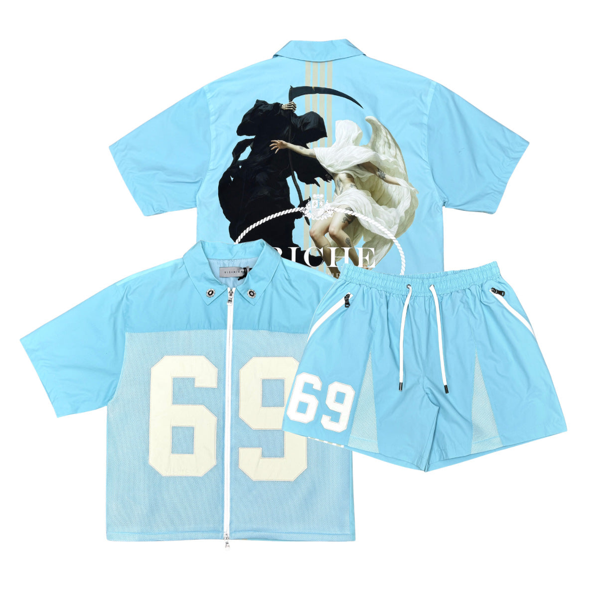 Goated shirt short set by Vie+Riche, view 3