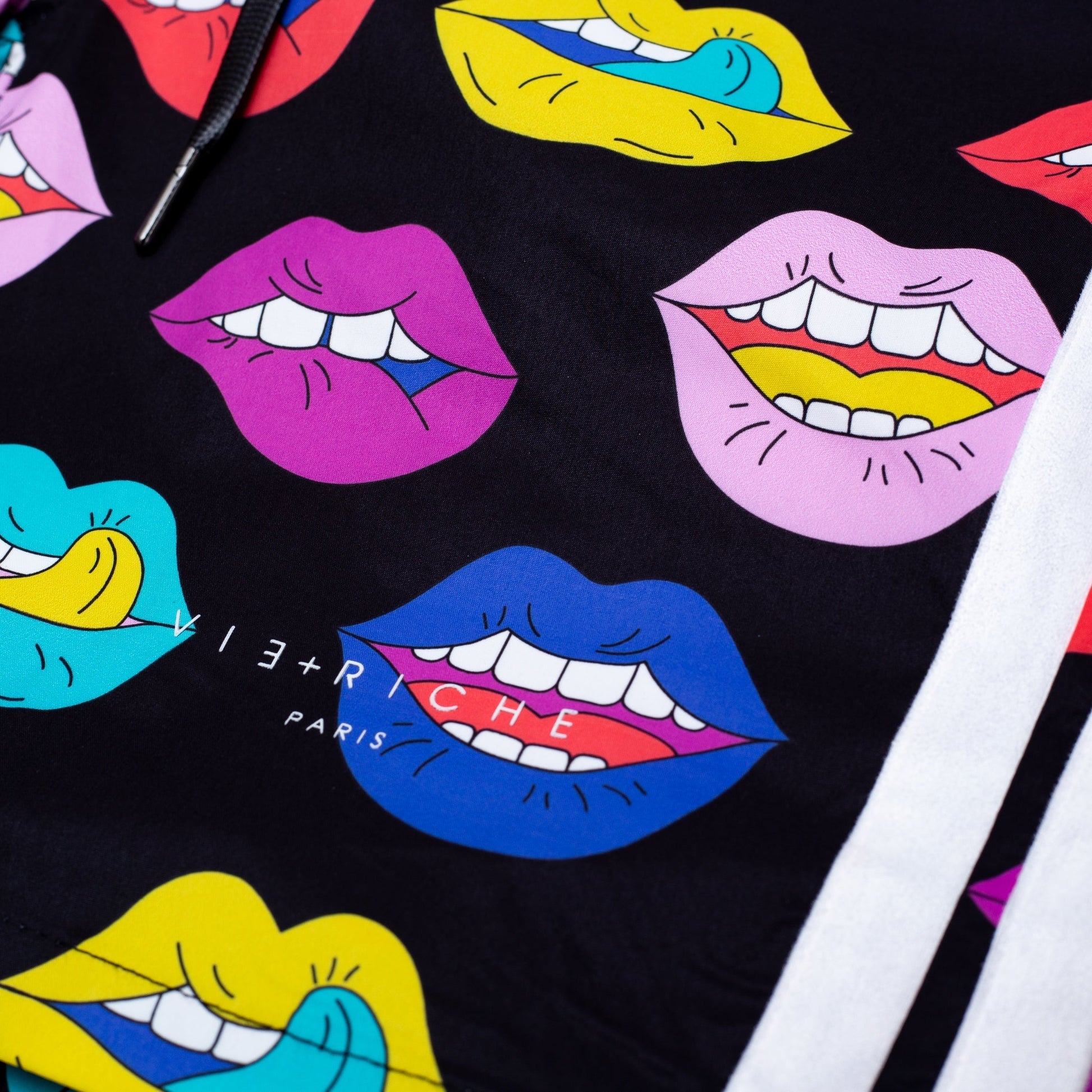 Riche Love Lips Shorts - Black | Vie+Riche
 _4