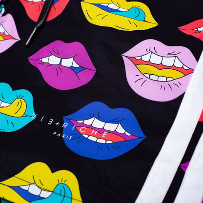 Riche Love Lips Shorts - Black | Vie+Riche
 _4