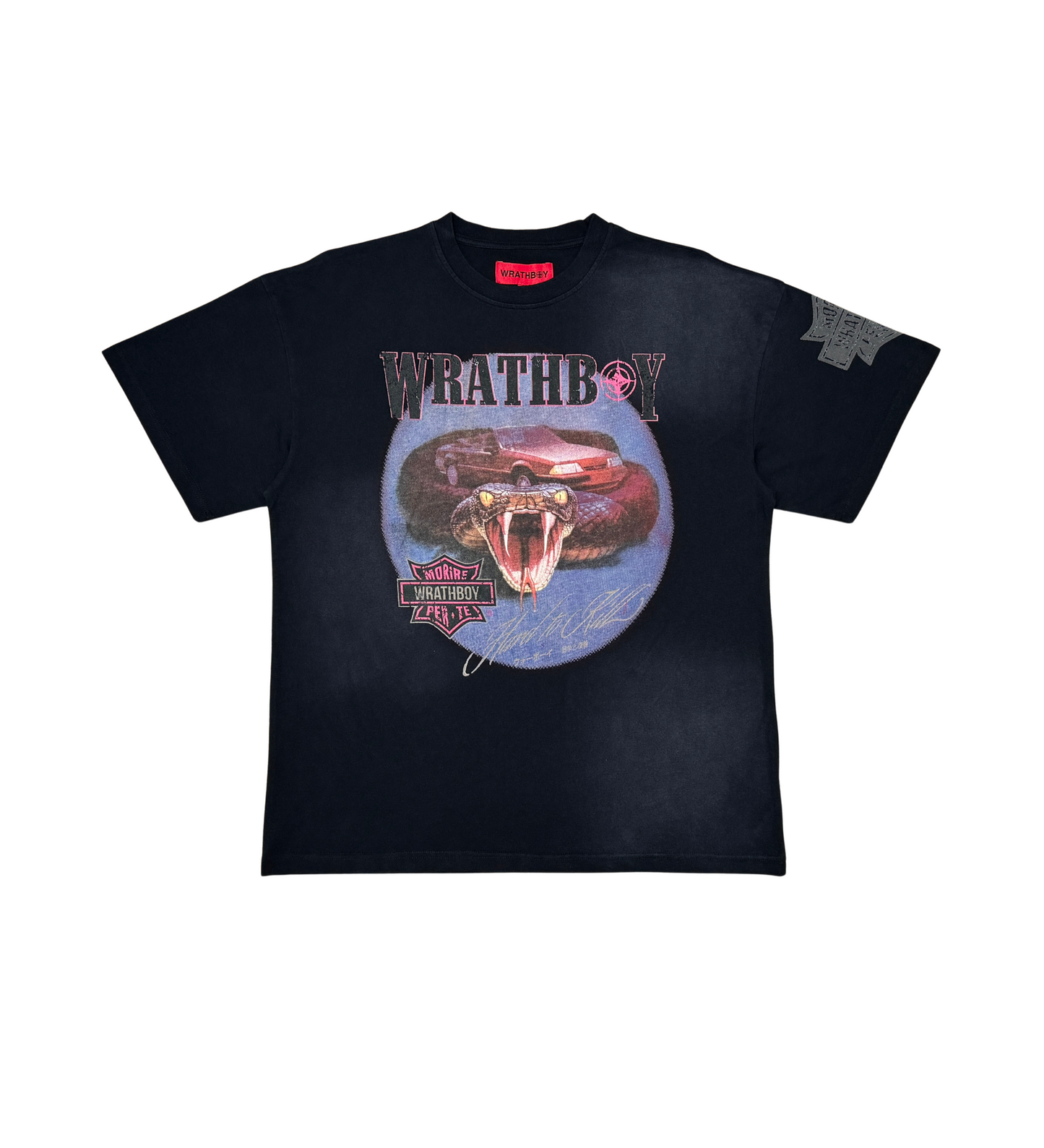 Wrathboy viper head vintage tee