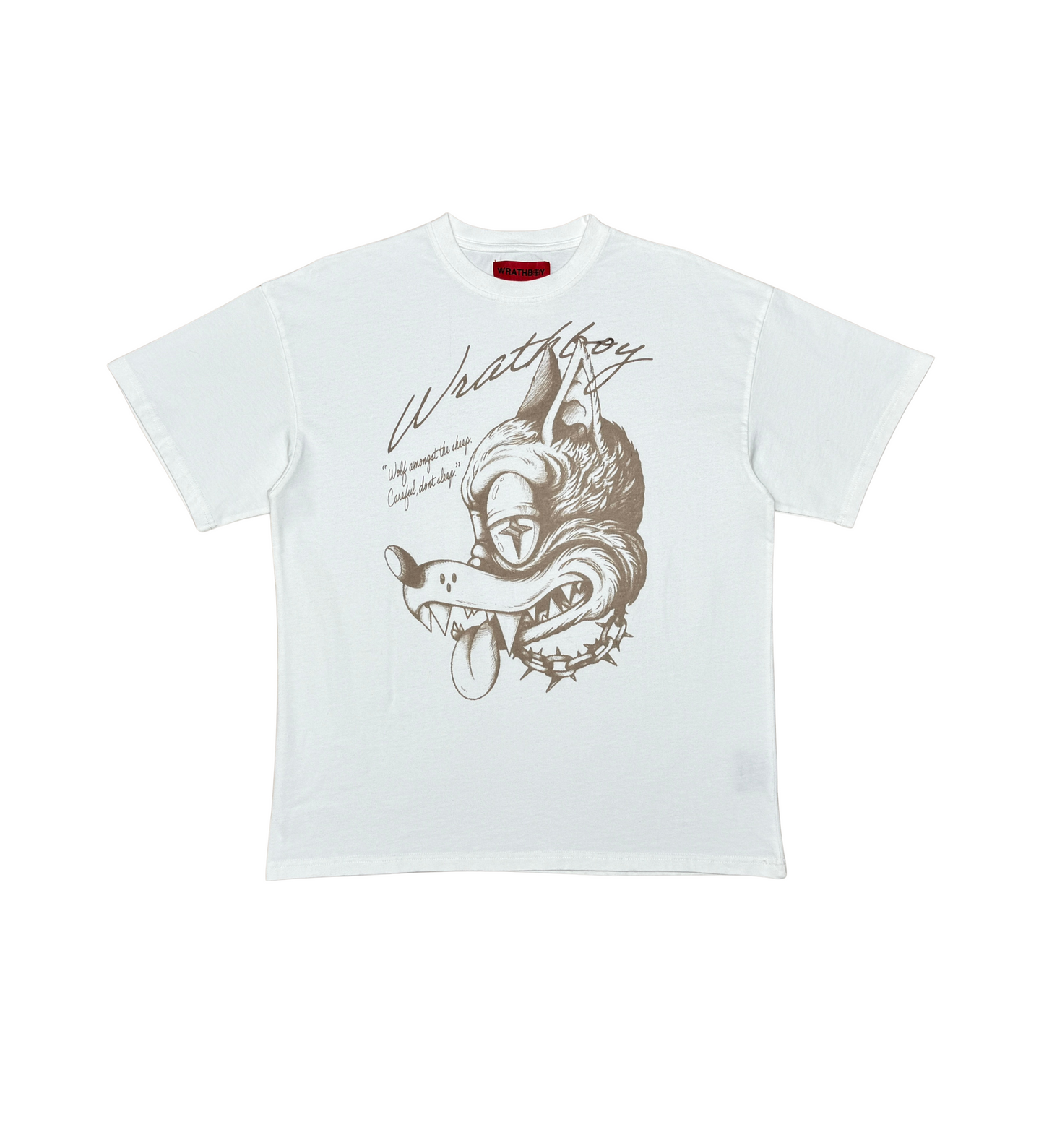 Wrathboy wolf head gothic tee