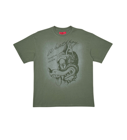 Wrathboy wolf head gothic tee