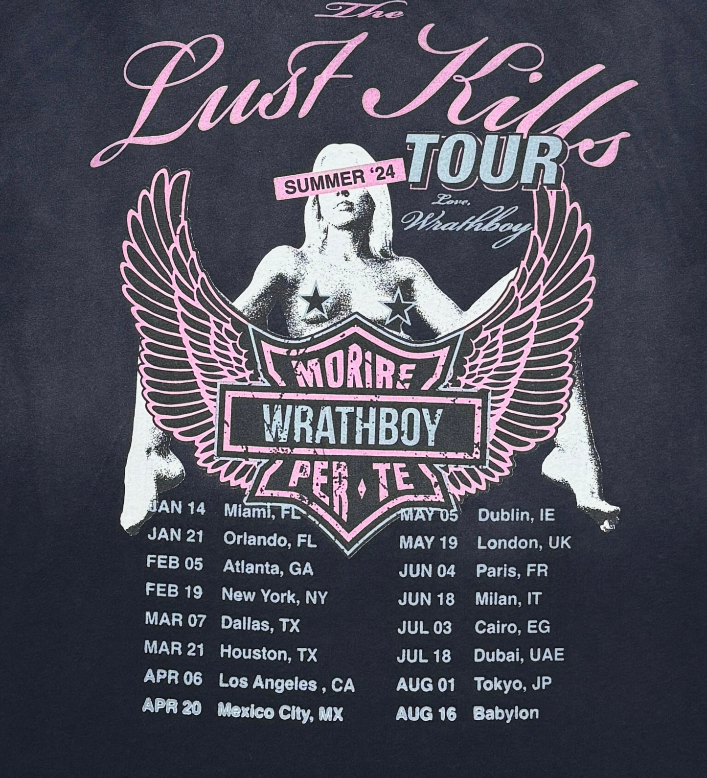 Wrathboy lust kills tour tee