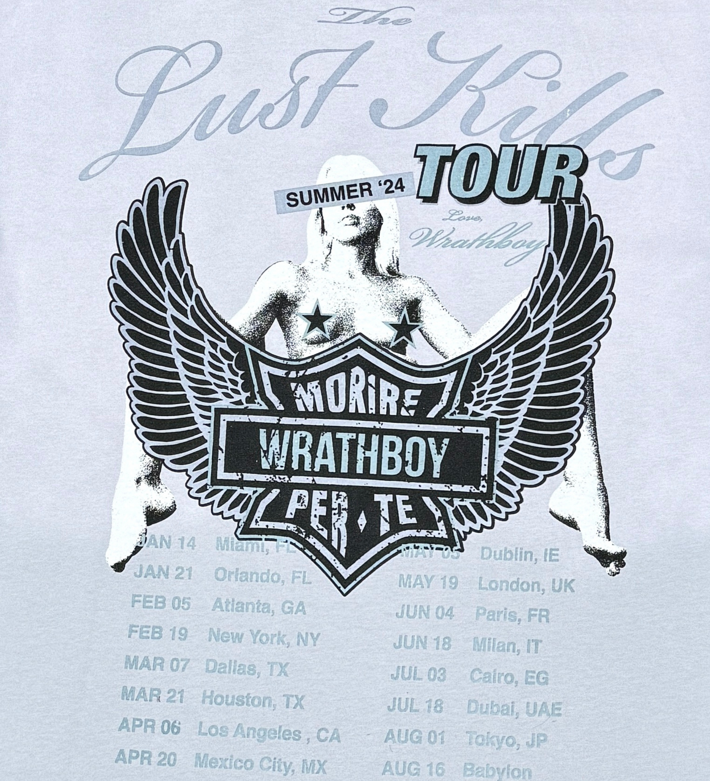Wrathboy lust kills tour tee