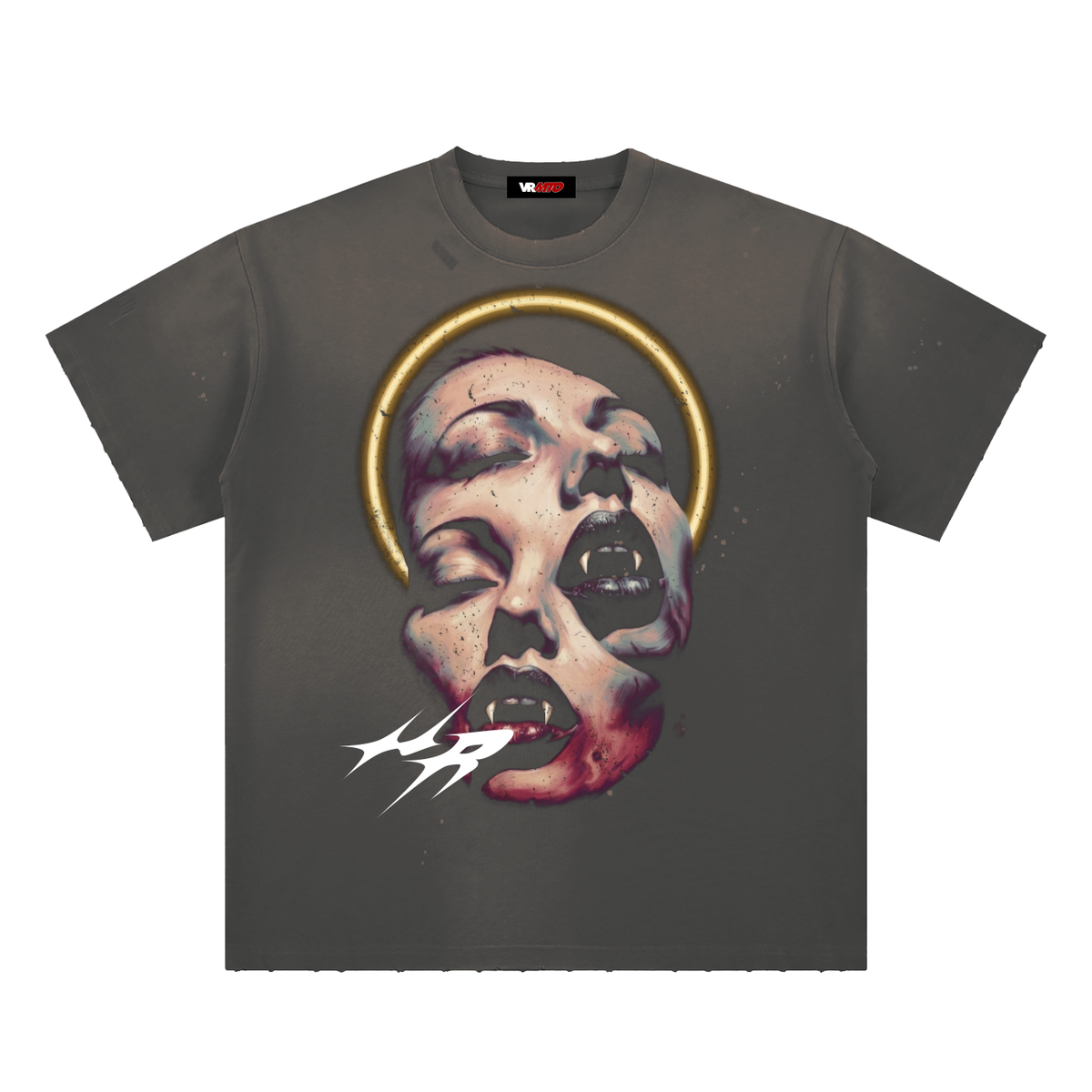 Twofaced Sunfade Paint Splatter T-Shirt by Vie+Riche, view 3