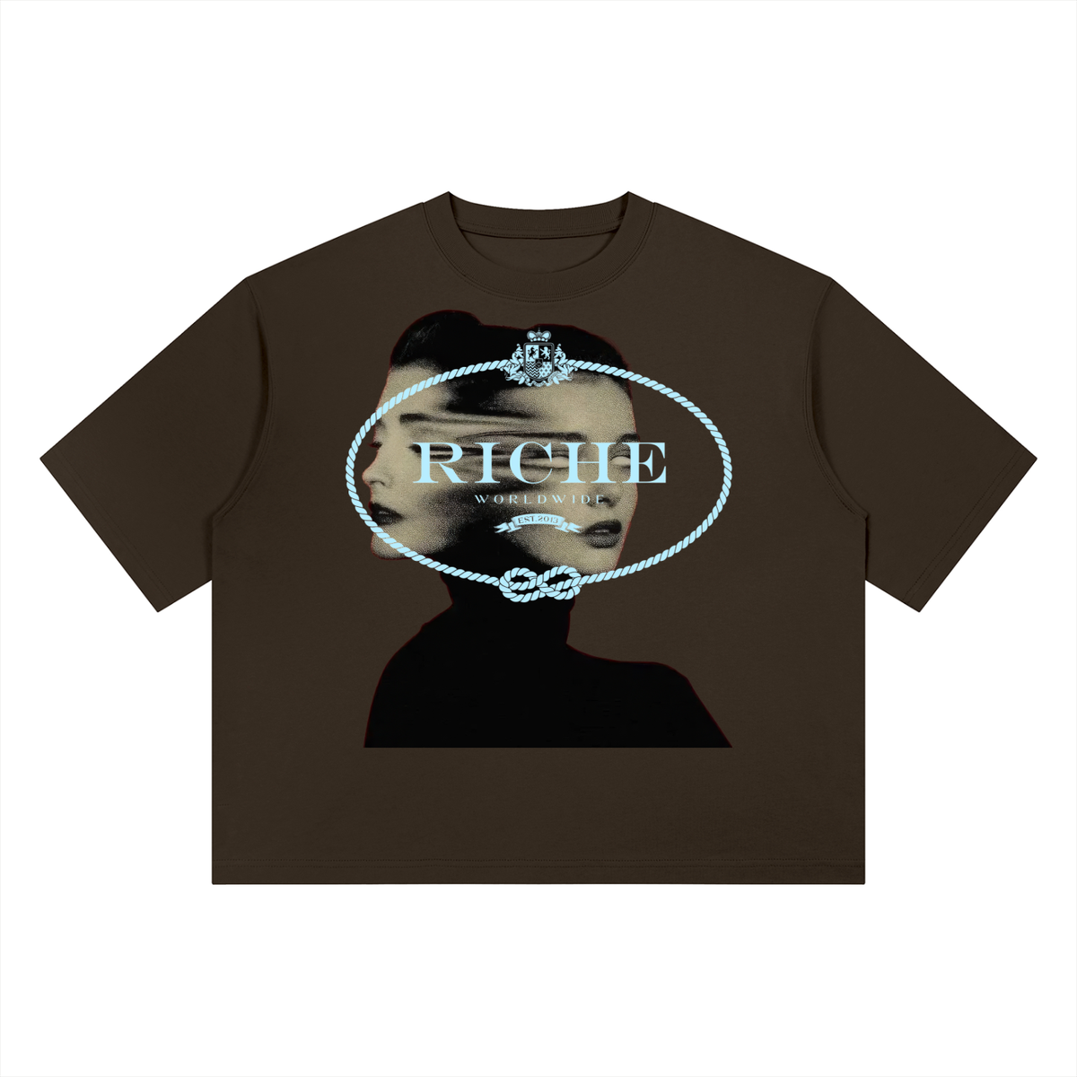 2face heavyweight boxy t-shirt by Vie+Riche, view 3