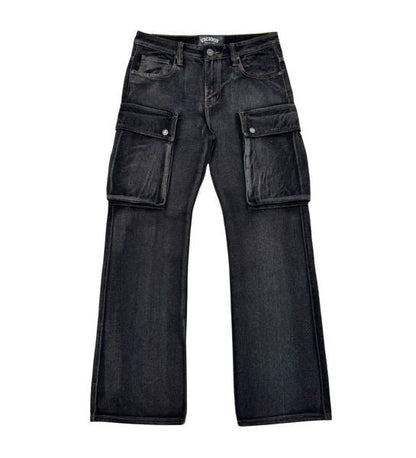 Premium side cargo western fit denim pant By Vicious-1