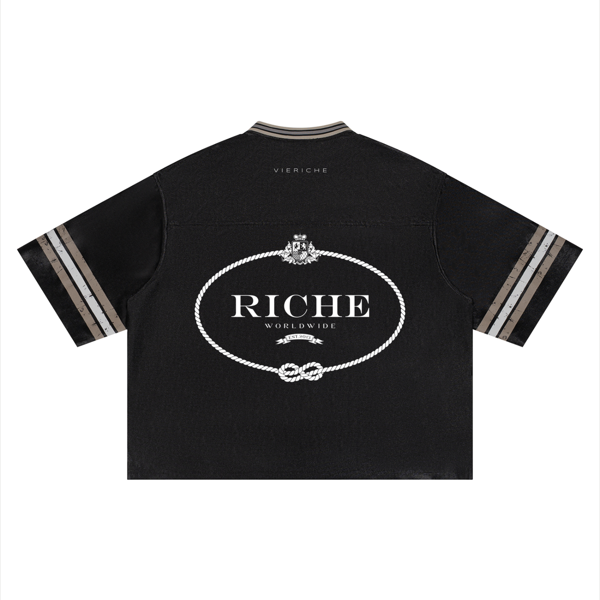 Night Scream Striped Soccer Jersey by Vie+Riche, view 4