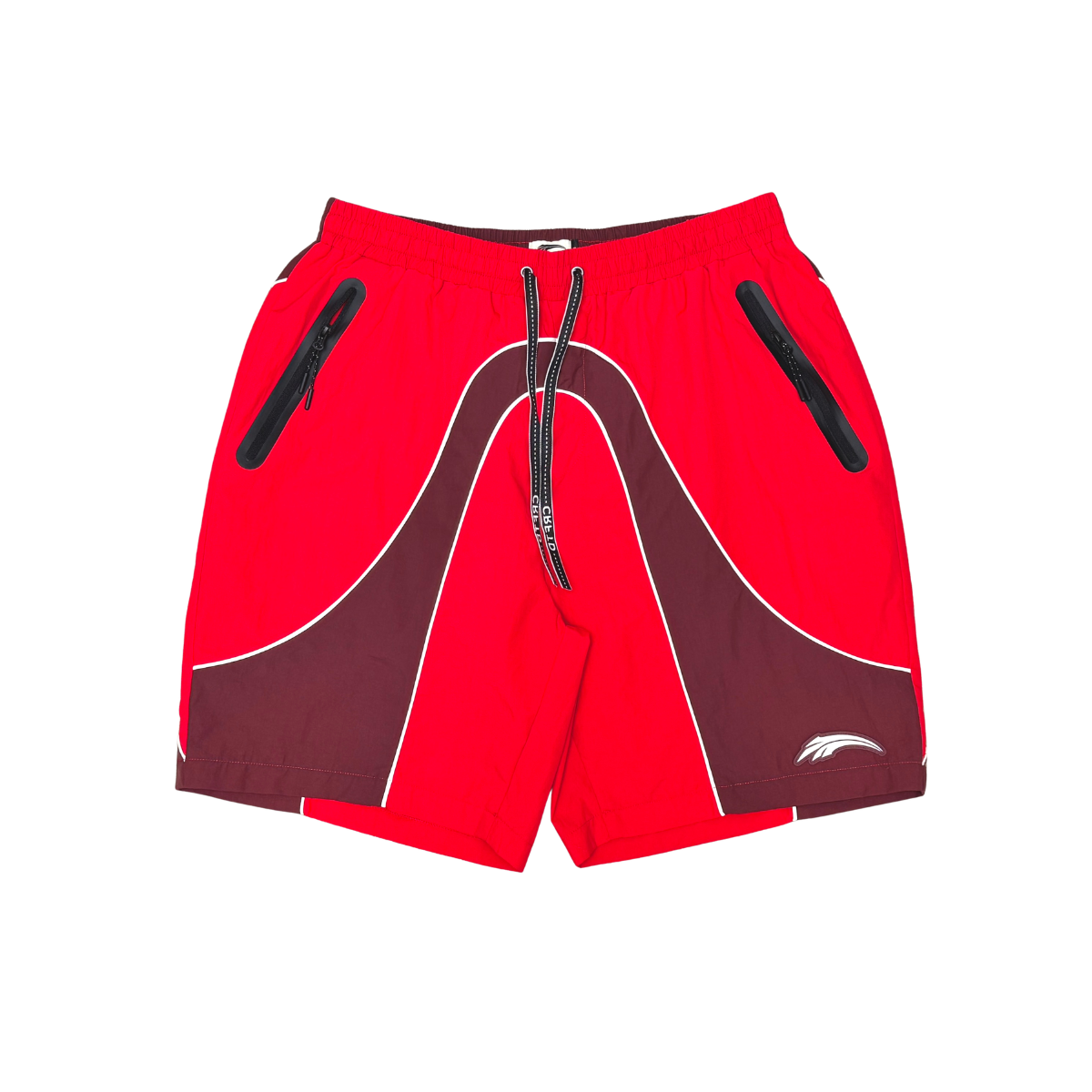 Wave hooded nylon short set by Crafted, view 7