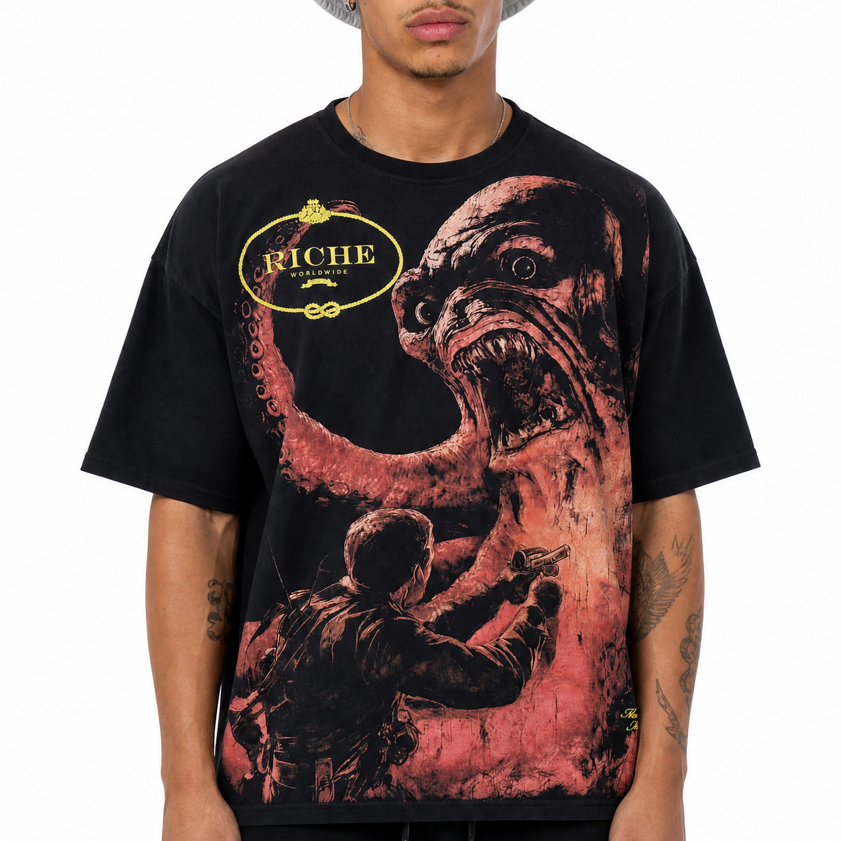 Man vs monster tee by Vie+Riche, view 1