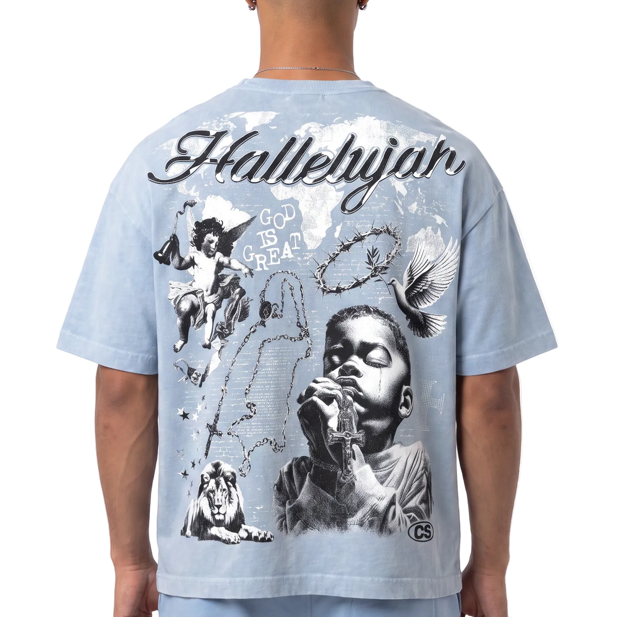Praying Boy Vintage Graphic Tee by Chosen, view 10