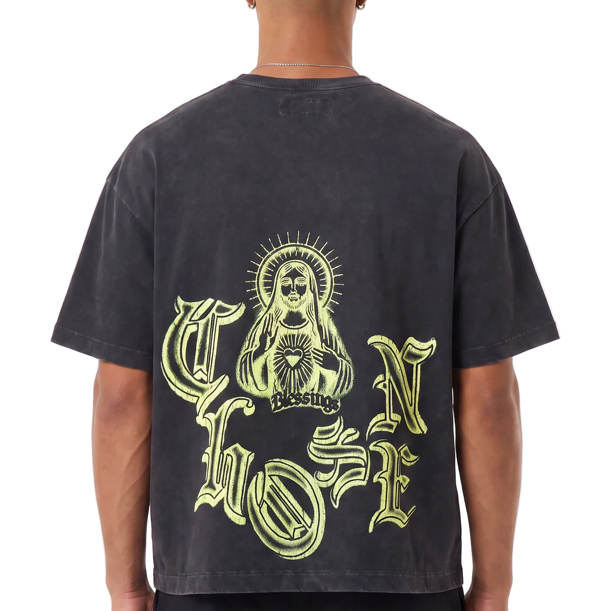 Blessings Neon Graphic Vintage Tee