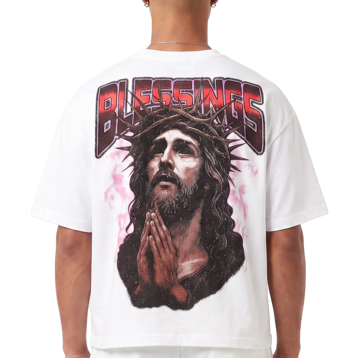 Blessings Praying Hands Tee by VIERICHEPARIS, view 9