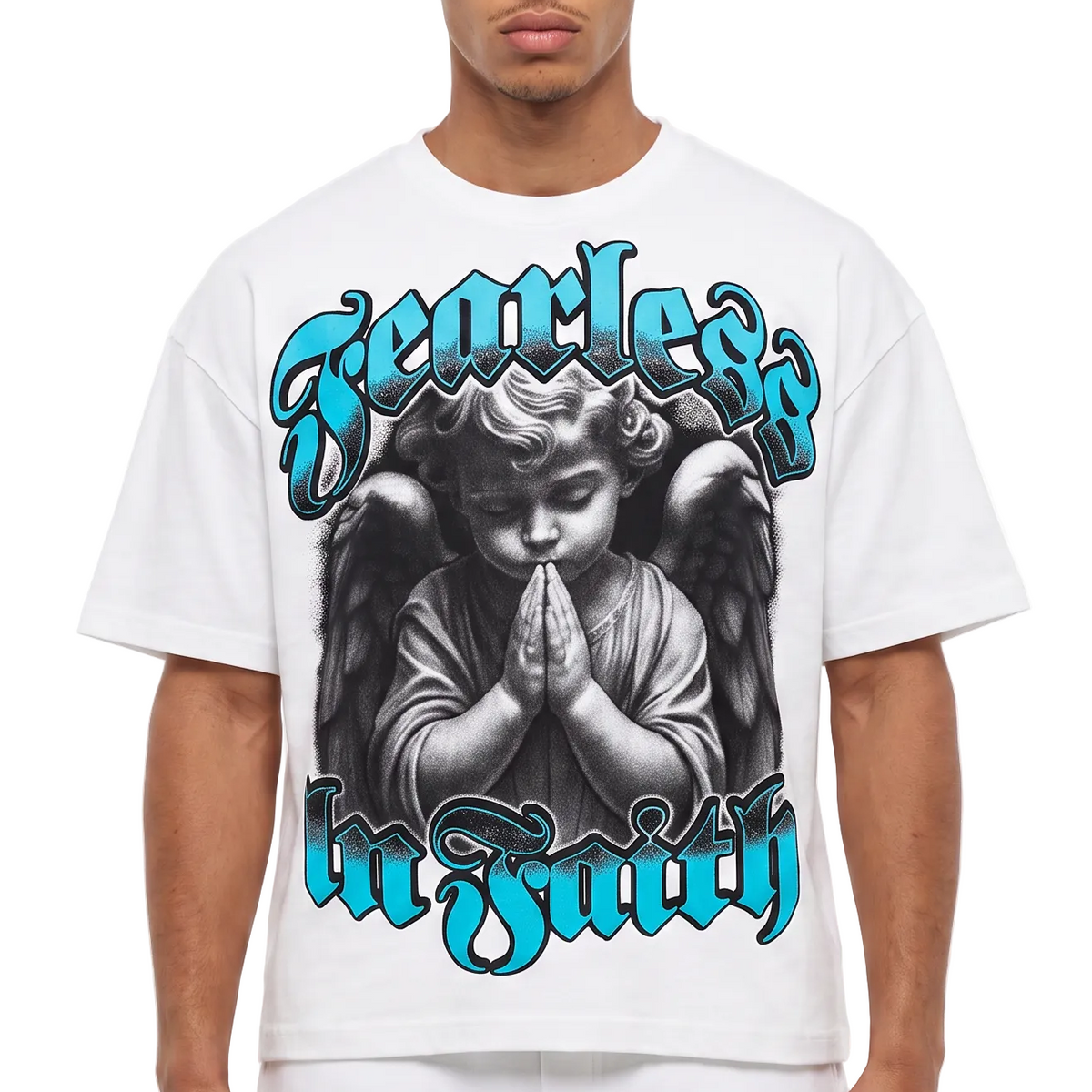 Fearless in Faith Tee by VIERICHEPARIS, view 1