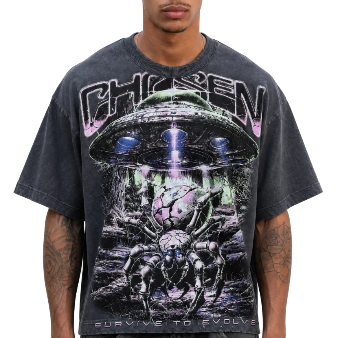 Chosen Cyber Spider Tee by VIERICHEPARIS, view 1