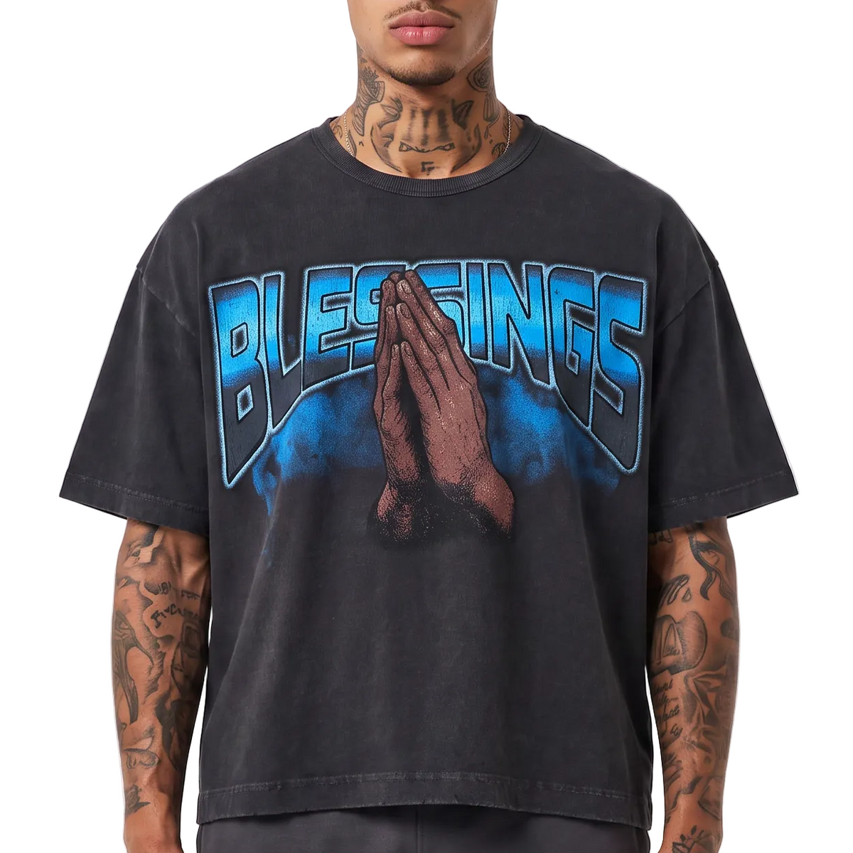 Blessings Praying Hands Tee by VIERICHEPARIS, view 1