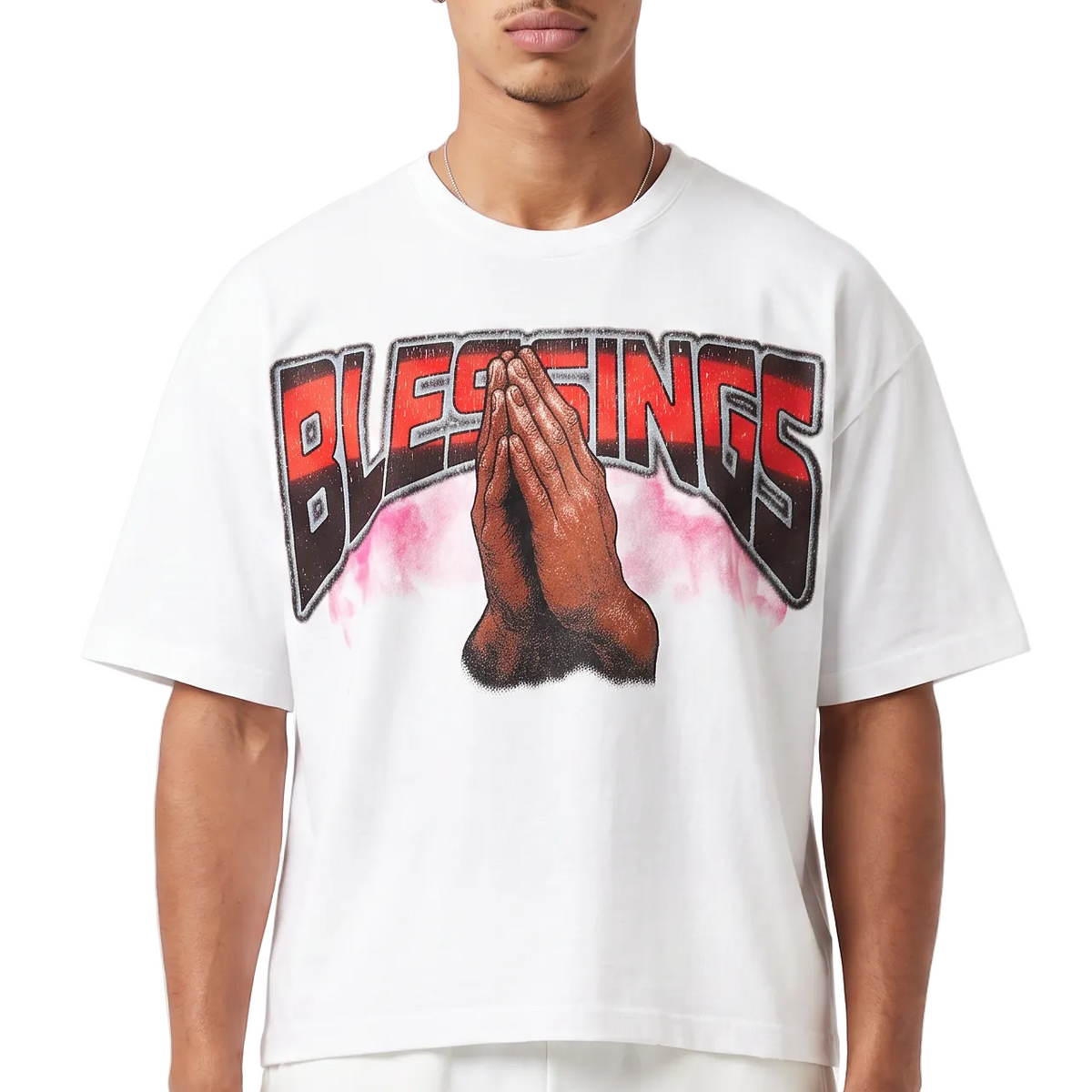 Blessings Praying Hands Tee by Chosen, view 7