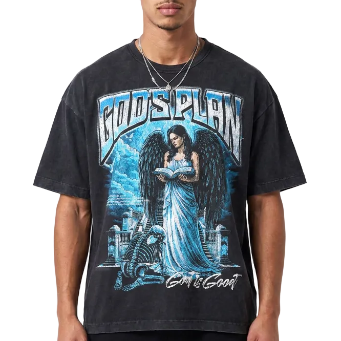 God's Plan Angel Tee by Chosen, view 1