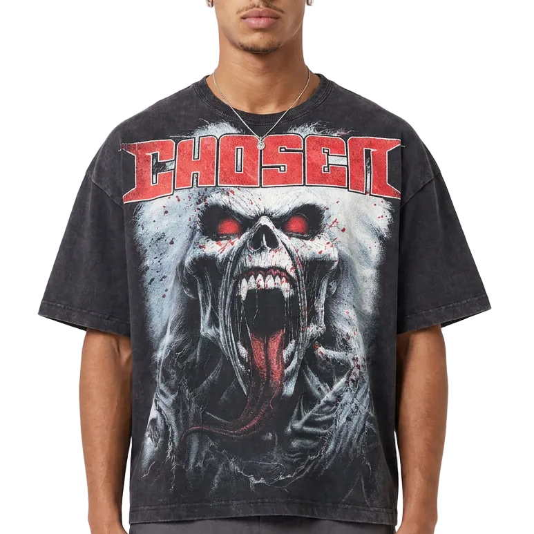 Screaming Skull Metal Band Tee by Chosen, view 1